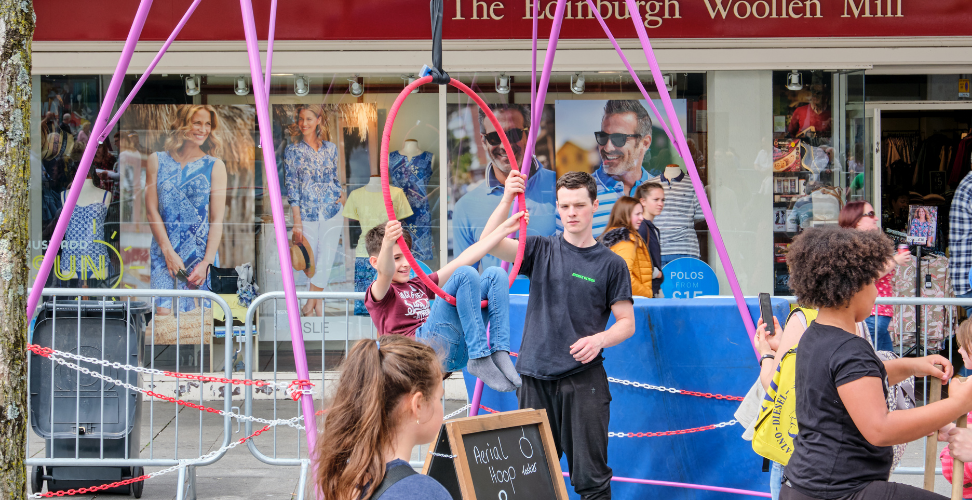 Circus workshops at Lord Mayor's Festival